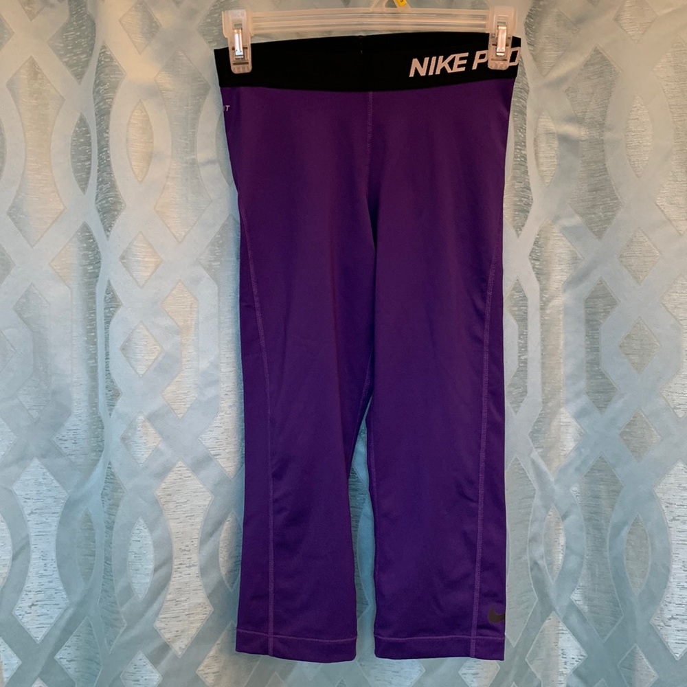 Nike Pro size small purple Dri-Fit pull on athletic pants
